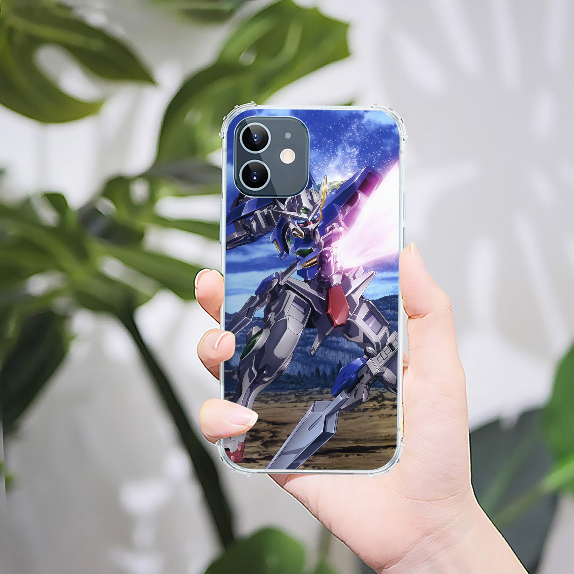 （画像用） 機動戦士ガンダム Mobile Suit Gundam 【iPhone 12シリーズ対応】透明スマホケース（クリアソフトケース）